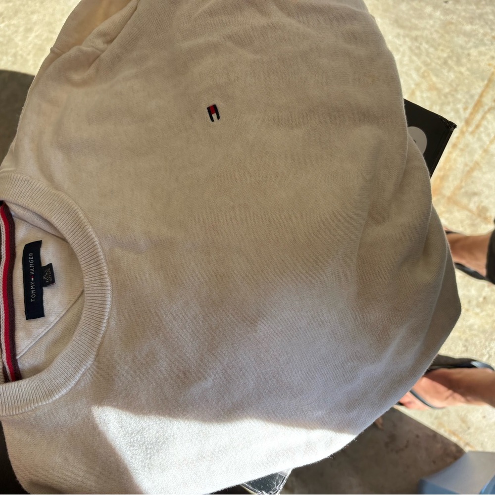 Tommy Hilfiger Beige Knit Top